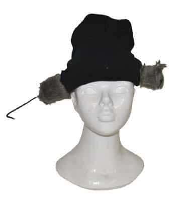 Cappello Nero con Topo