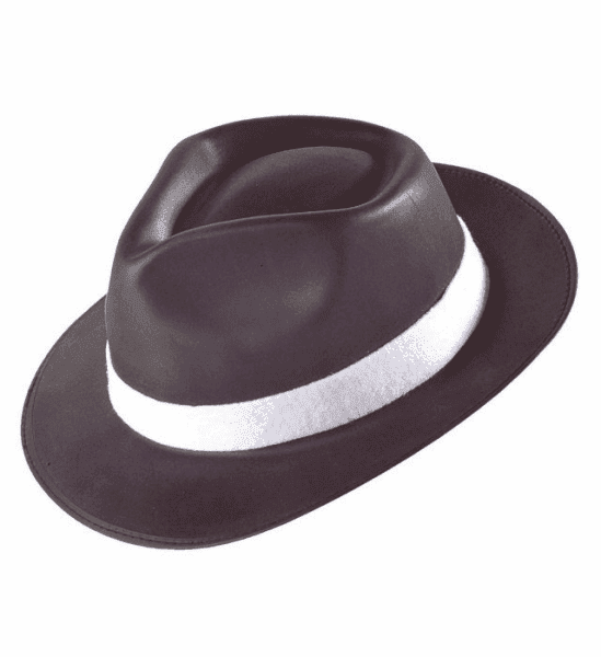 Cappello da Gangster Nero