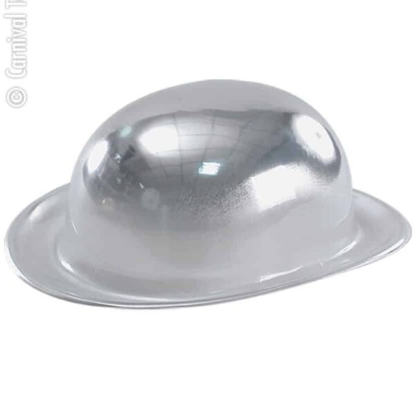 Cappello a Bombetta Argento Metallizzato