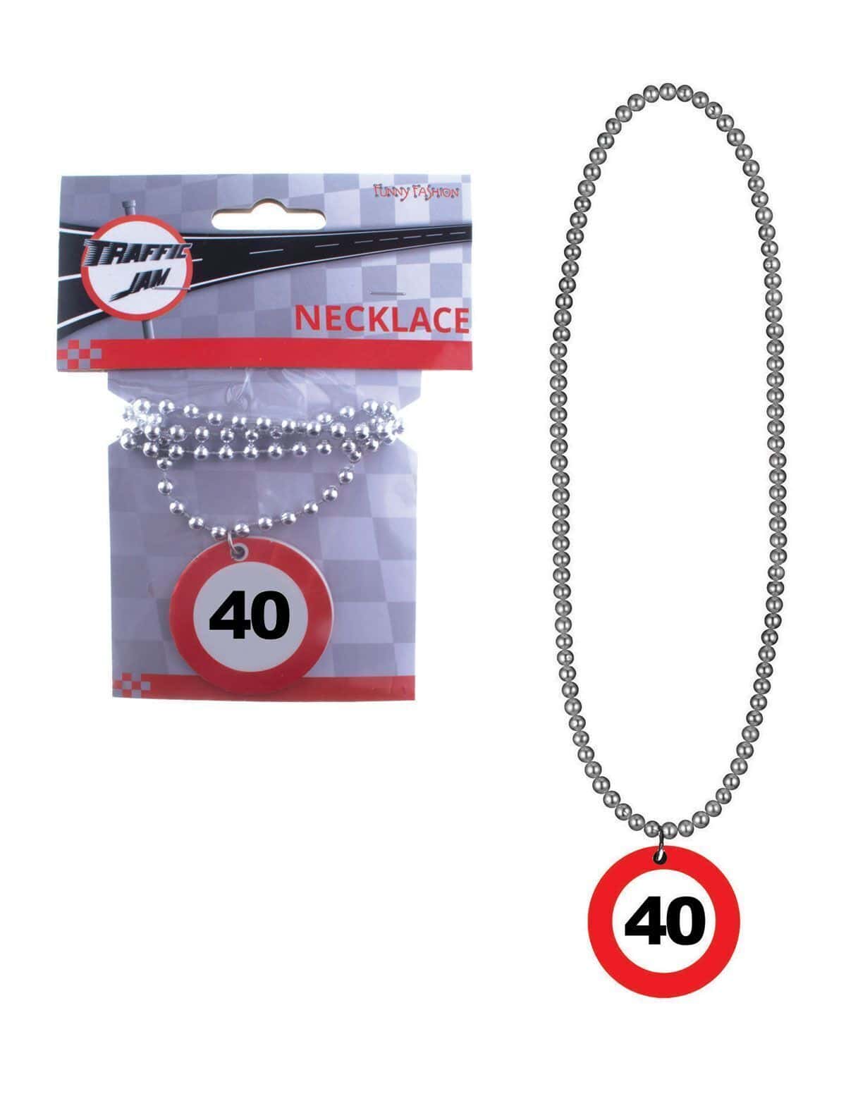 Collana con Medaglione Numero Limite 40