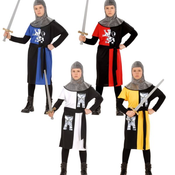 Costume da Guerriero Medievale Colori Assortiti