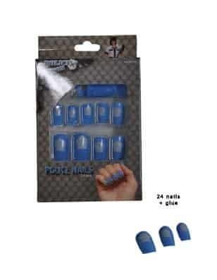 Unghie Finte Blu della Polizia