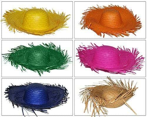 Cappello in Paglia Colori Assortiti