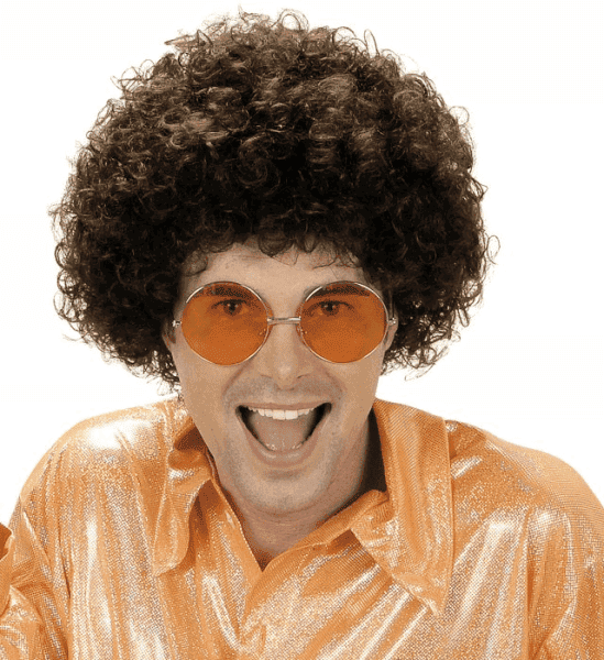 Parrucca Afro Castana
