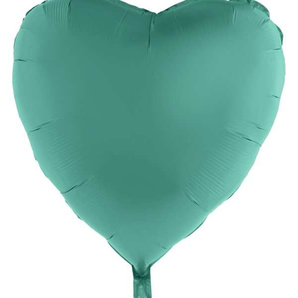 Palloncino in Mylar Cuore Verde Metallizzato