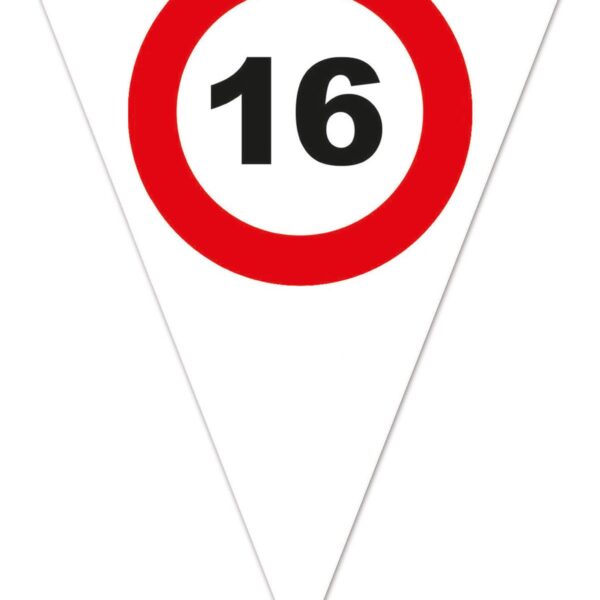 Festone Bandierina Numero Limite 16