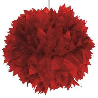 Festone Fluffy Rosso Piccolo