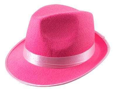 Cappello da Gangster Rosa Acceso
