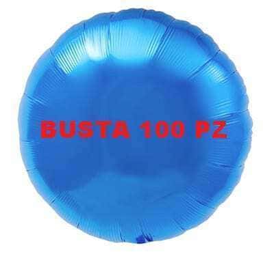 Palloncino Mylar Tondo Blu 100 PZ