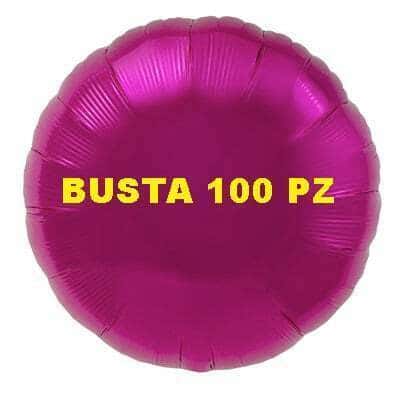 Palloncino Mylar Tondo Fuxia 100 PZ