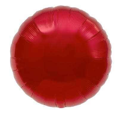 Palloncino Mylar Tondo Rosso