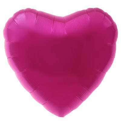 Palloncino Mylar Cuore Fuxia