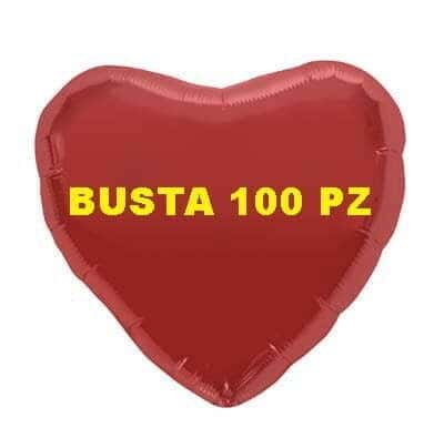 Palloncino Mylar Cuore Rosso 100 PZ