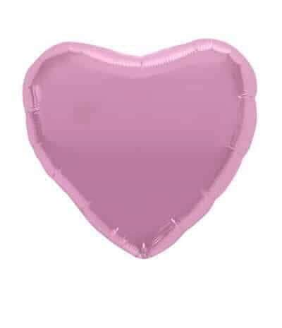 Palloncino Mylar Cuore Rosa Pastello