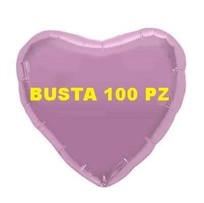 Palloncino Mylar Cuore Rosa Pastello 100 PZ