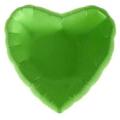 Palloncino Mylar Cuore Verde Lime