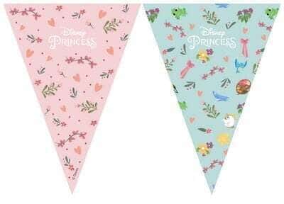 Festone Bandierina Delle Principesse Disney