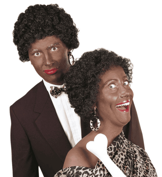 Parrucca Afro Nera