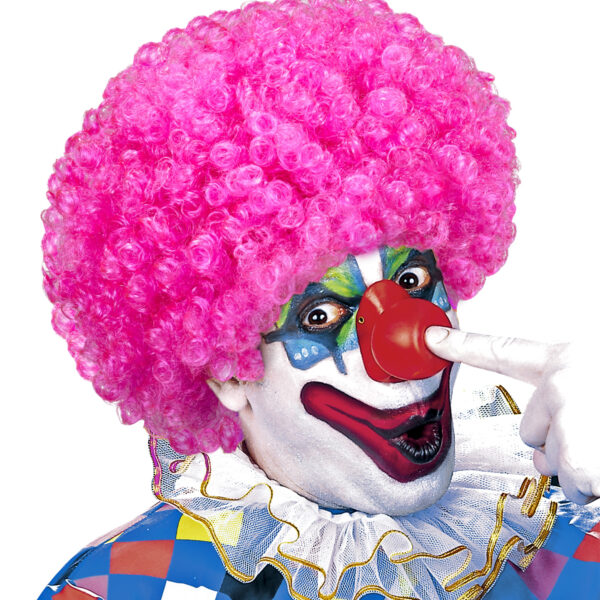 Parrucca Rosa da Clown