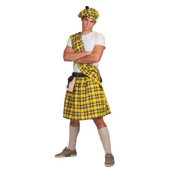 Costume da Scozzese Giallo