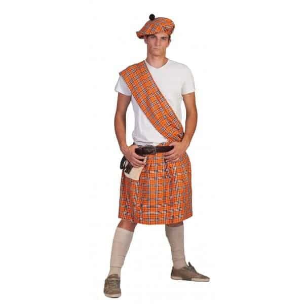 Costume da Scozzese Arancione