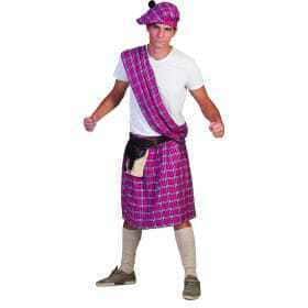 Costume da Scozzese Rosa