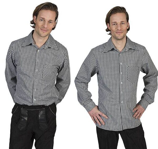Camicia da Cowboy Bianca e Nera