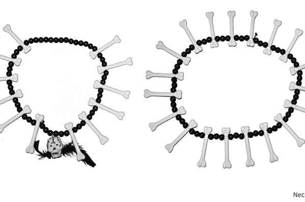 Collana e Braccialetto con Ossa