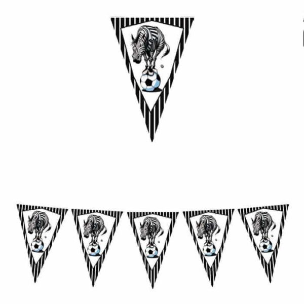 Festone Bandierina Juventus Zebra Bianconera