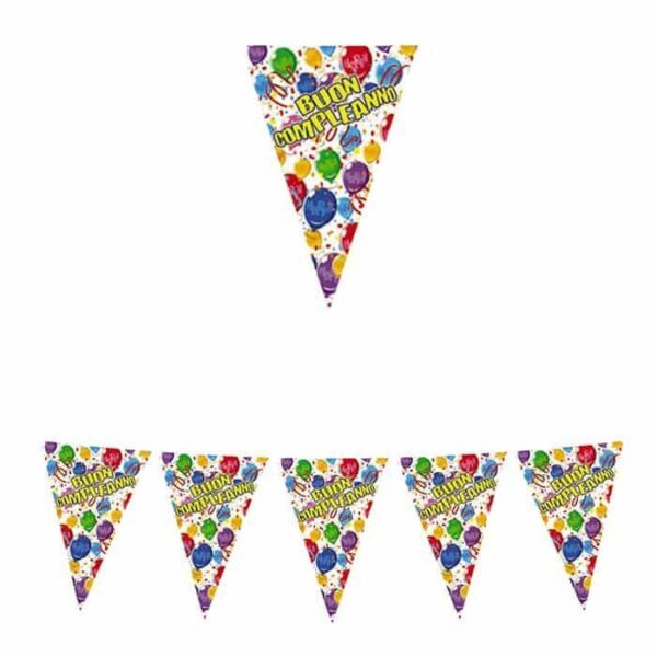 Festone Bandierina Happy Balloons Buon Compleanno