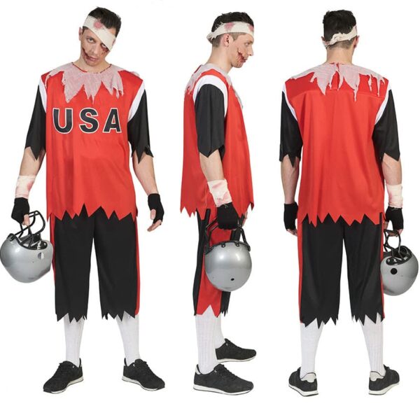 Costume da Giocatore di Football Zombie