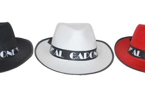 Cappello da Gangster Al Capone in Feltro Colori Assortiti