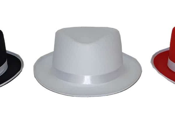 Cappello da Gangster in Feltro Colori Assortiti
