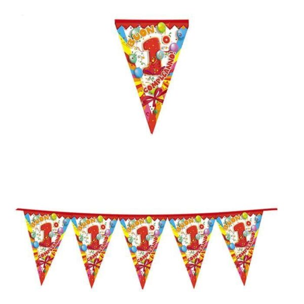 Festone Bandierina Buon Primo Compleanno