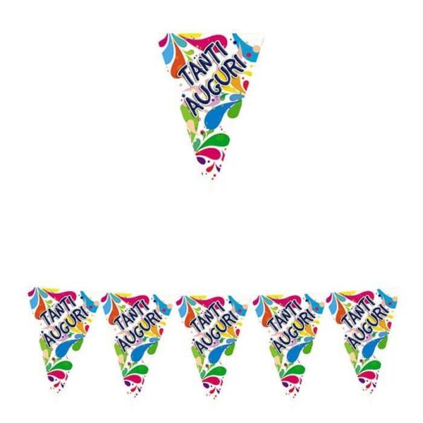 Festone Bandierina Big Party Tanti Auguri