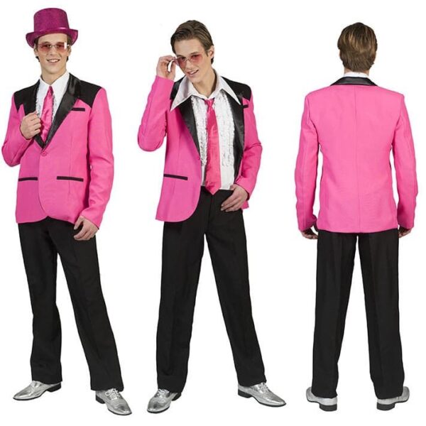 Costume da Gala Uomo Rosa e Nero