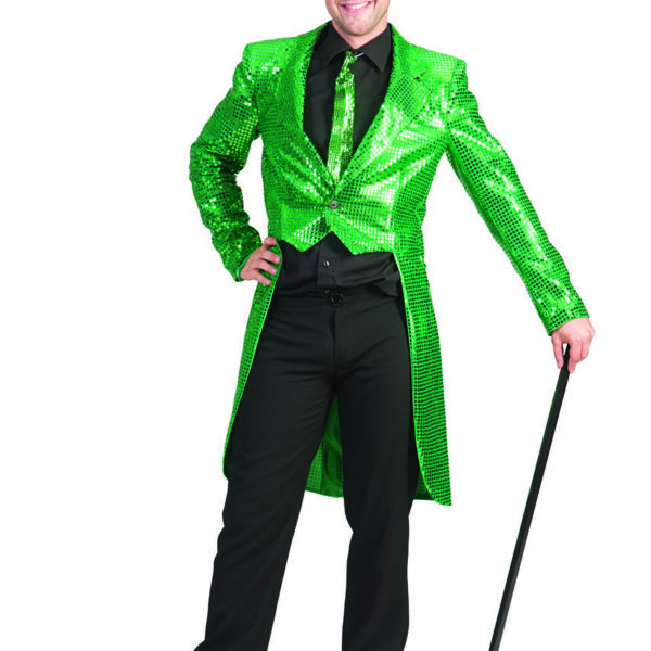 Giacca Frac Verde in Paillette