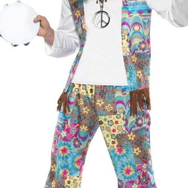 Costume floreale da Uomo Hippie