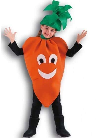 Costume Da Carota Per Adulti O Bambini, Taglia Unica, Accessorio Divertente Per Feste
