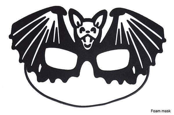 Maschera Nera in Lattice Morbido da Pipistrello
