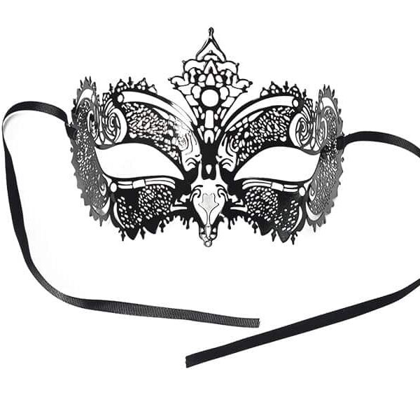 Maschera in Metallo Gotica Nera