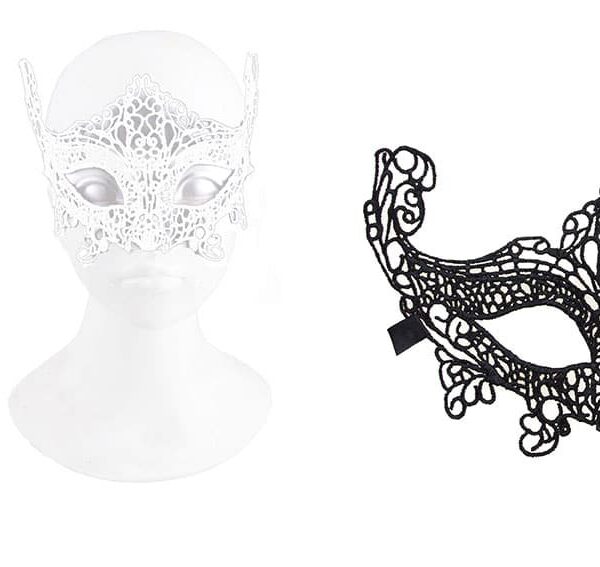 Maschera in Pizzo Nera o Bianca Assortite