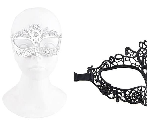 Maschera in Pizzo Nera o Bianca Assortite