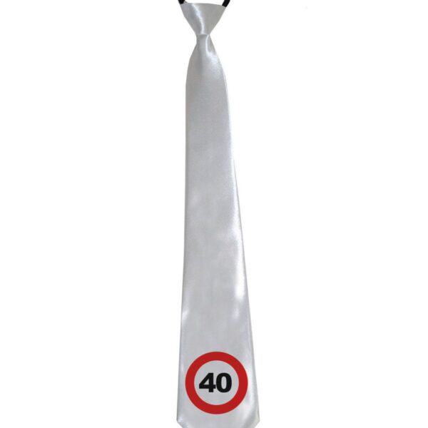 Cravatta Bianca Numero Limite 40