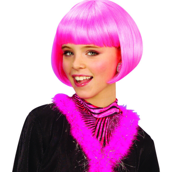 Parrucca Jazz Rosa da Bambina