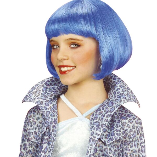 Parrucca Jazz Blu da Bambina