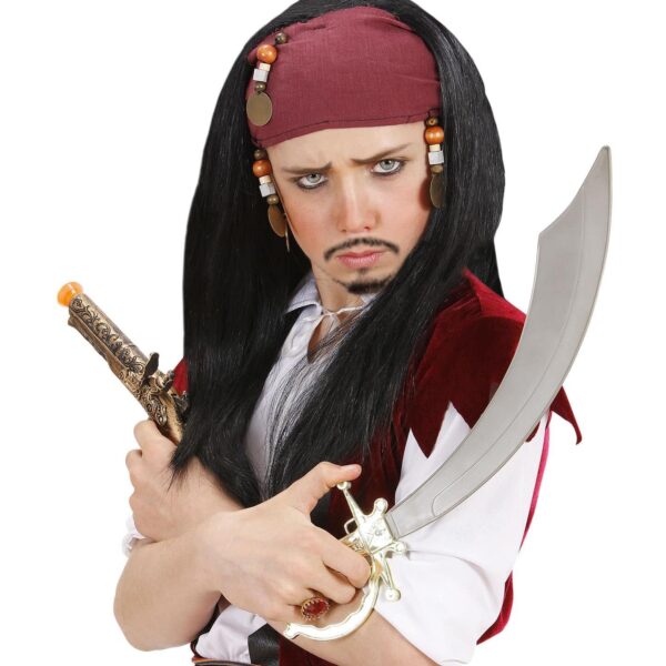 Parrucca da Pirata dei Caraibi Nera