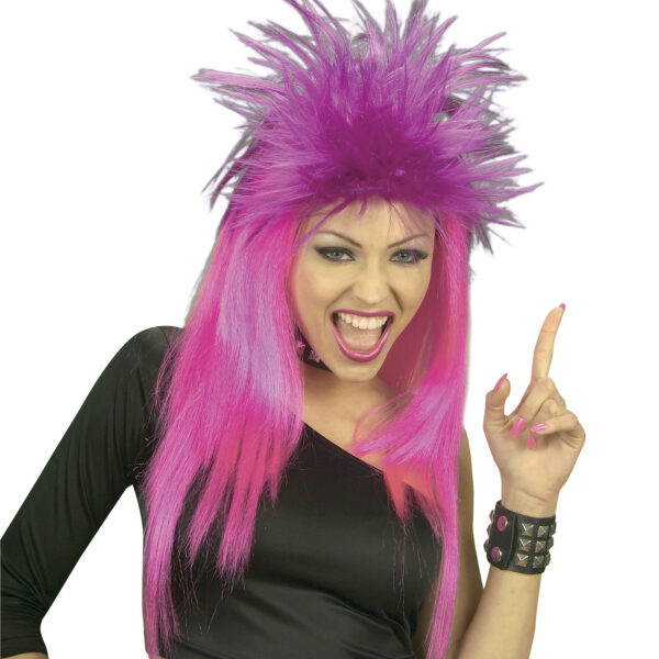 Parrucca Punk Fluorescente Colori Assortiti