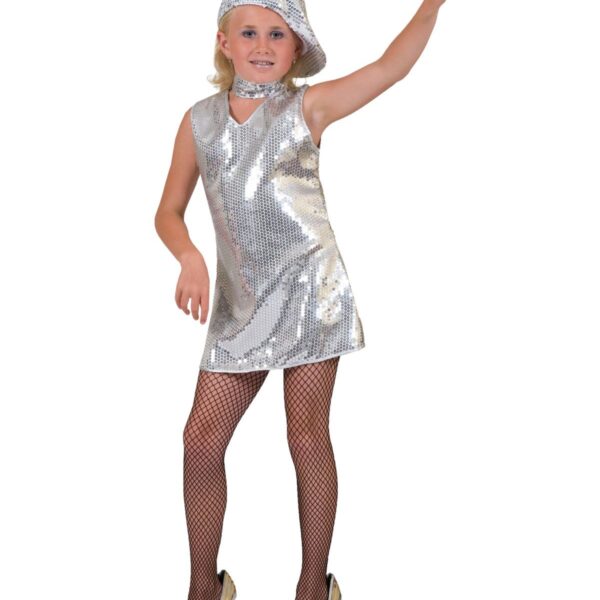 Costume Argento in Paillettes Disco