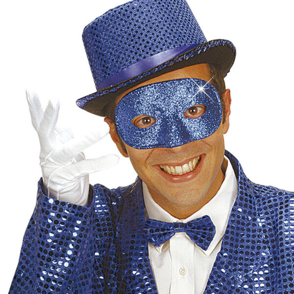 Maschera Domini Glitterata Colori Assortiti